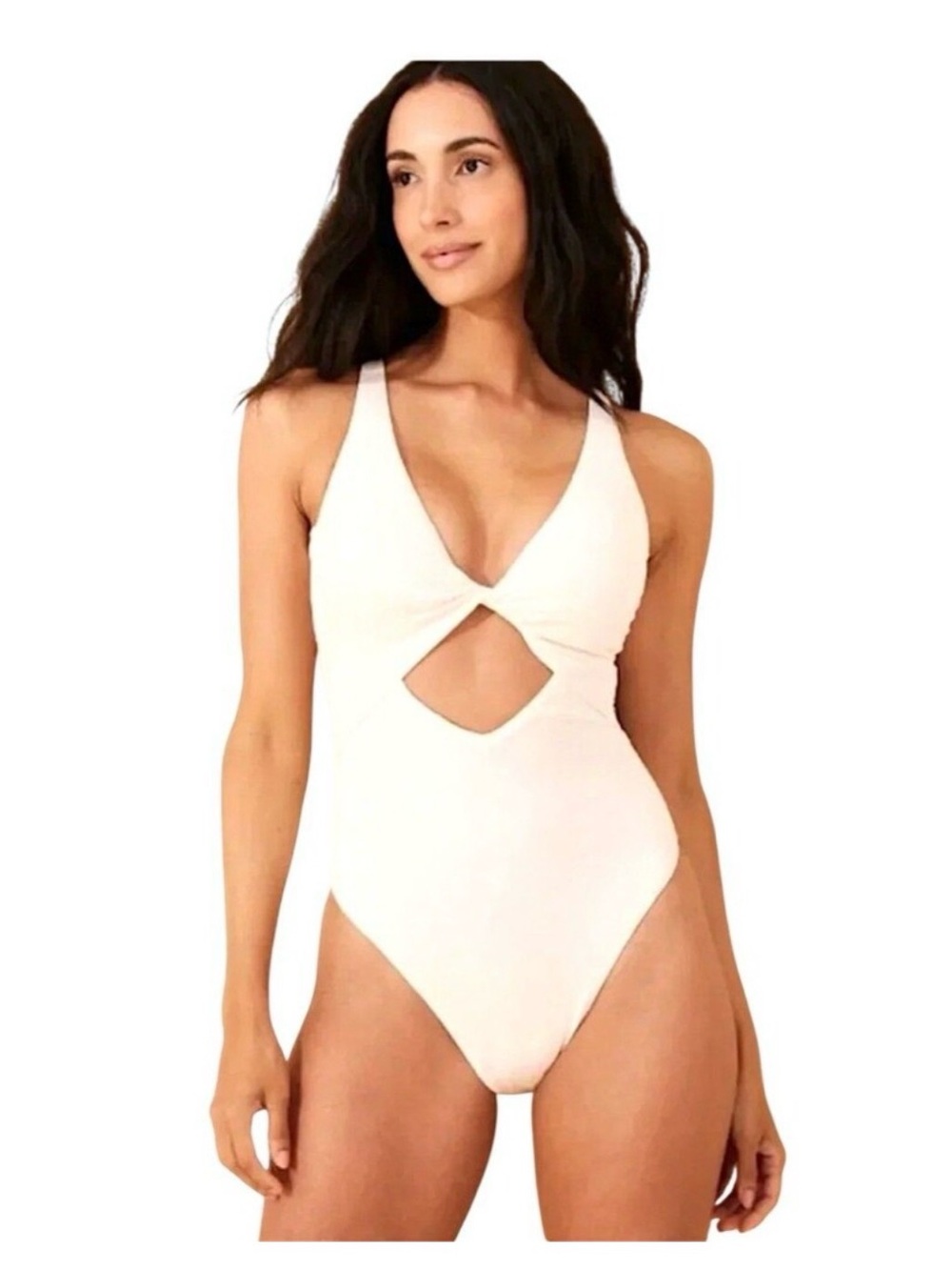Shade & Shore White One-Piece Swimsuit